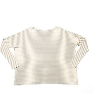 Women's Bamboo Long Sleeve Top- Simple Stripe